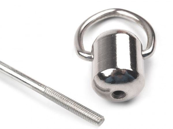 Kovová ucha na tašky s koncovkami délka 30 cm