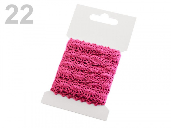 Bavlněná krajka šíře 12 mm paličkovaná