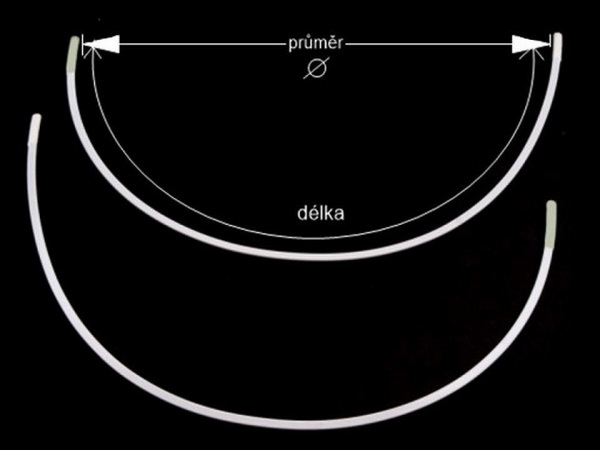 Kostice kovové ploché vel.75-105