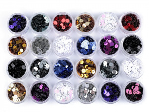 Flitry hladké Ø6 mm v krabičce 5 g