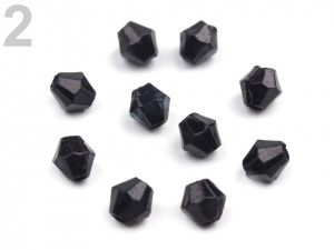 Plastové korálky cínovky / sluníčko 4x4 mm