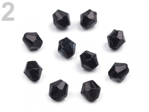 Plastové korálky cínovky / sluníčko 4x4 mm