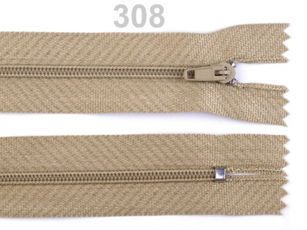 Spirálový zip šíře 3 mm délka 12 cm pinlock