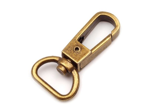 Kovová karabina s obrtlíkem průvlek 15 mm