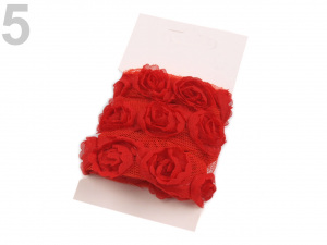 Prýmek na tylu šíře 20 mm s růžemi