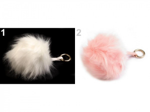 Kožešinová bambule na kabelku