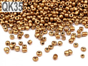 Rokajl 12/0 - 2 mm metalický, neprůhledný