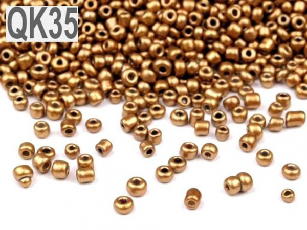 Rokajl 12/0 - 2 mm metalický, neprůhledný