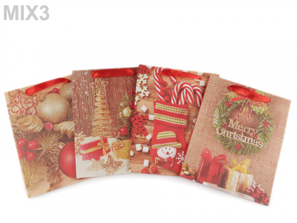 Dárková taška vánoční, malá velikost