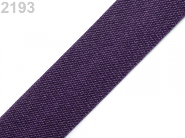 Šikmý proužek saténový šíře 15 mm zažehlený