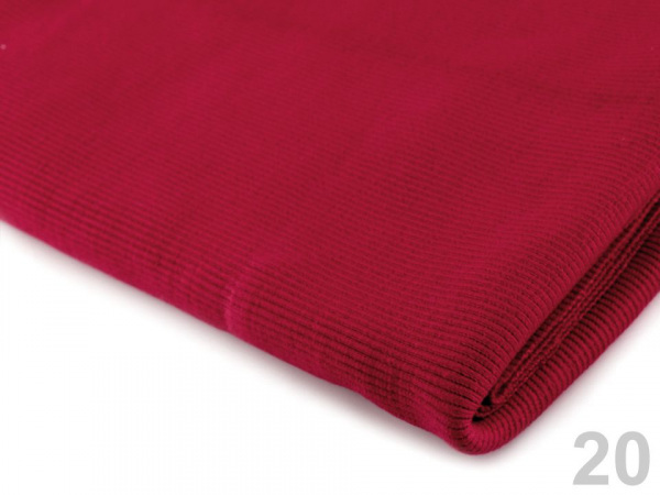 Úplet bavlněný elastický žebrovaný - tunel