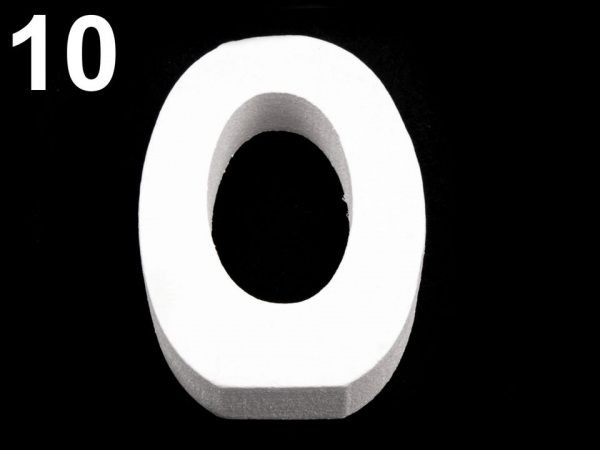 3D dekorace číslice, otazník, vykřičník výška 8 cm