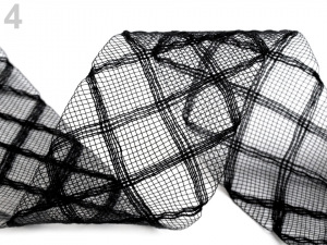 Modistická krinolína na vyztužení šatů a výrobu fascinátorů šíře 4,5 cm