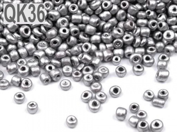 Rokajl 12/0 - 2 mm metalický, neprůhledný