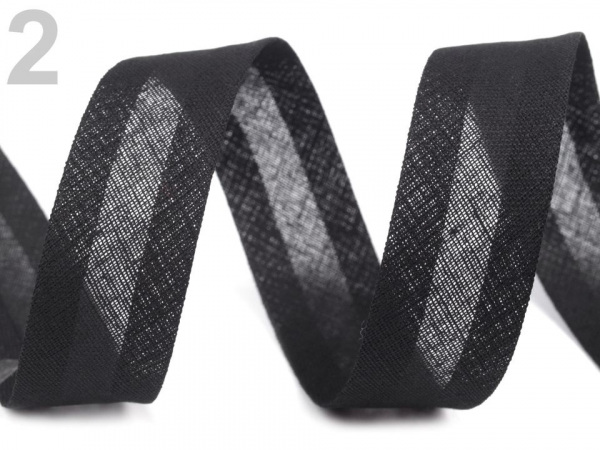 Šikmý proužek bavlněný šíře 20 mm zažehlený