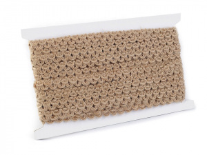 Jutový prýmek šíře 12 mm