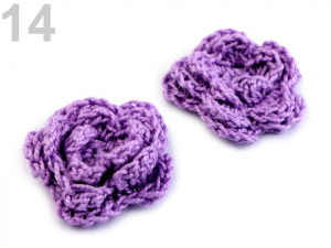 Háčkovaná květina Ø30-40 mm