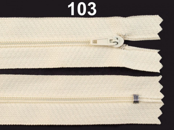 Spirálový zip šíře 3 mm délka 12 cm pinlock