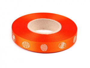 Velikonoční saténová stuha vajíčka šíře 15 mm