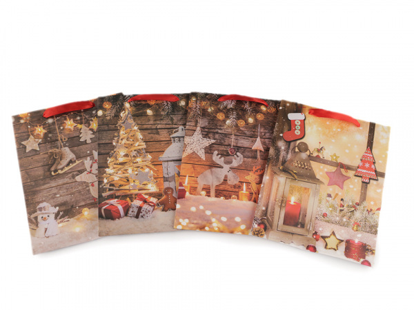 Dárková taška vánoční, malá velikost