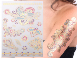 Metalické tetování smývatelné