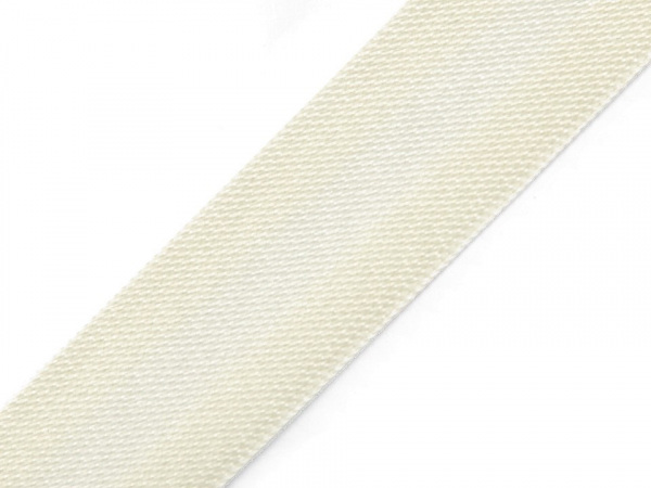 Šikmý proužek saténový šíře 15 mm zažehlený