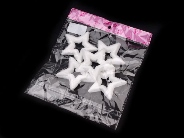 Hvězda Ø7,5 cm polystyren