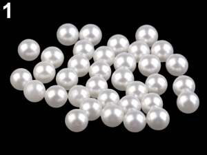 Perly / korálky Ø6 mm k nýtování