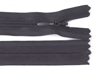 Spirálový zip skrytý šíře 3 mm délka 40 cm