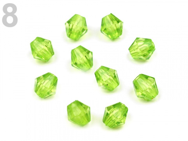 Plastové korálky cínovky / sluníčko 4x4 mm