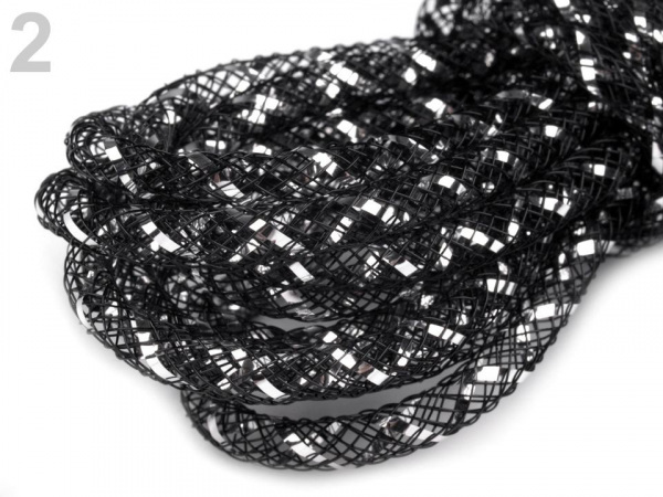 Dekorační dutinka k aranžování Ø4,5 mm s lurexem