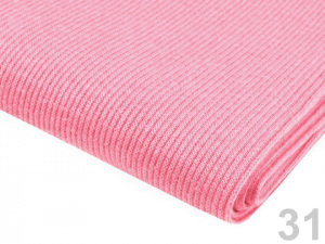 Úplet bavlněný elastický žebrovaný - tunel