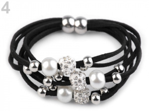 Náramek s korálky víceřadý