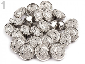 Kovový knoflík velikost 28"