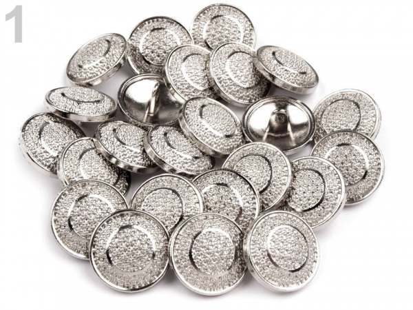 Kovový knoflík velikost 28"