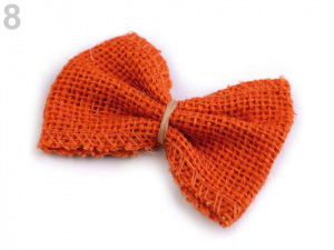 Jutová mašle 5,5x7 cm