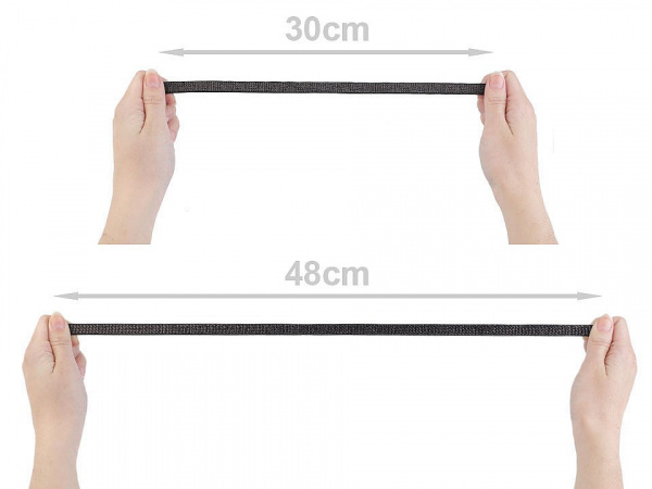 Pruženka brokátová / ramínková šíře 10 mm s lurexem