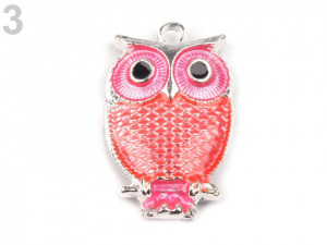 Přívěsek sova 17x27 mm