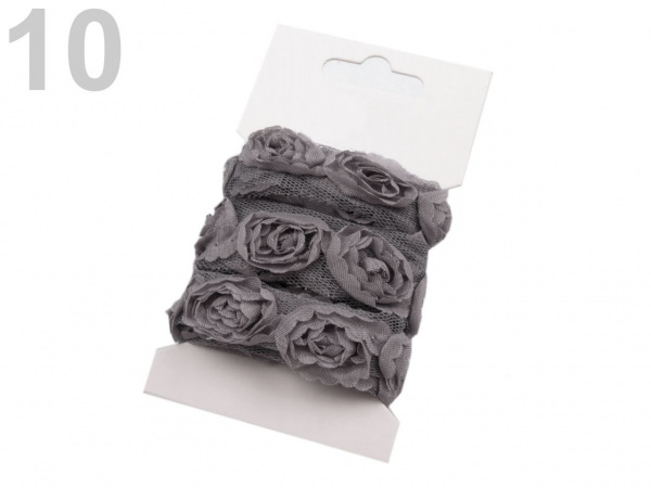 Prýmek na tylu šíře 20 mm s růžemi