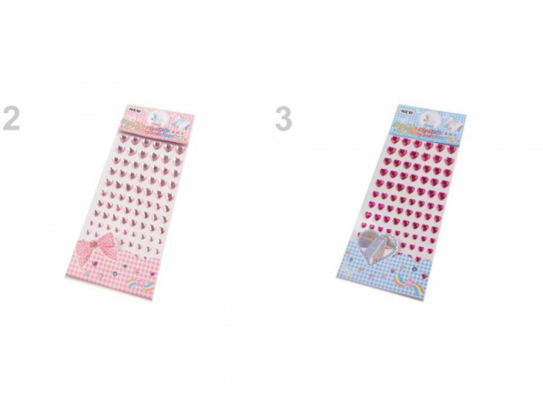 Samolepicí srdce Ø6-12 mm