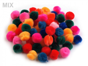 Plyšová bambulka Ø15 mm