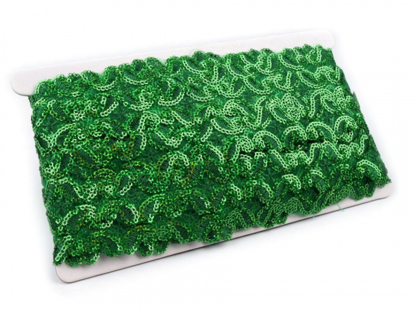 Flitrový prýmek šíře 30 mm na monofilu