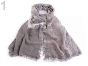 Mačkaná šála Paříž 85x170 cm