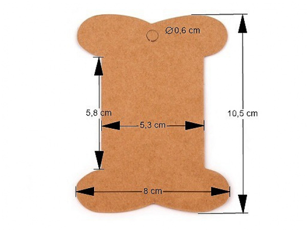 Papírová karta 8x10,5 cm