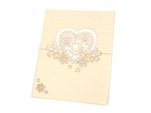 Jmenovka papírová srdce