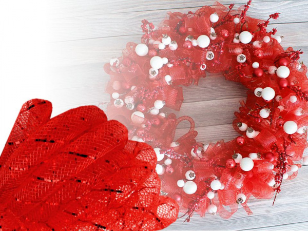 Dekorační dutinka k aranžování Ø8 mm s lurexem