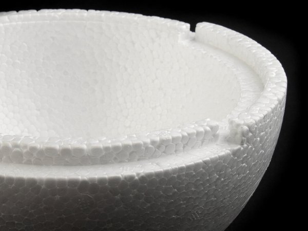 Polystyrenová koule dvoudílná dutá Ø19,5 cm