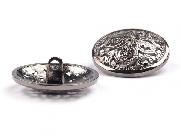 Kovový knoflík filigrán velikost 40"