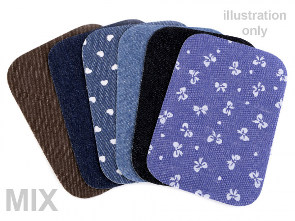 Nažehlovací záplaty riflové 7,5x10,5 cm