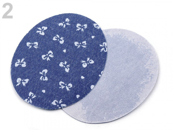 Nažehlovací záplaty riflové 6,8x8,5 cm